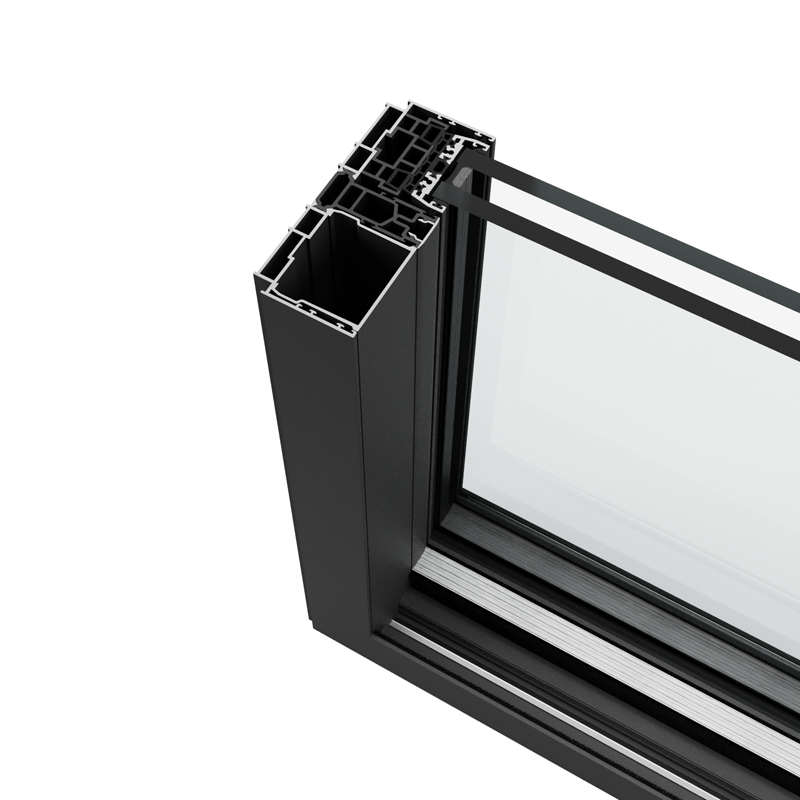 Minimalist sliding door CRS-140 - Concealed sashes in frame