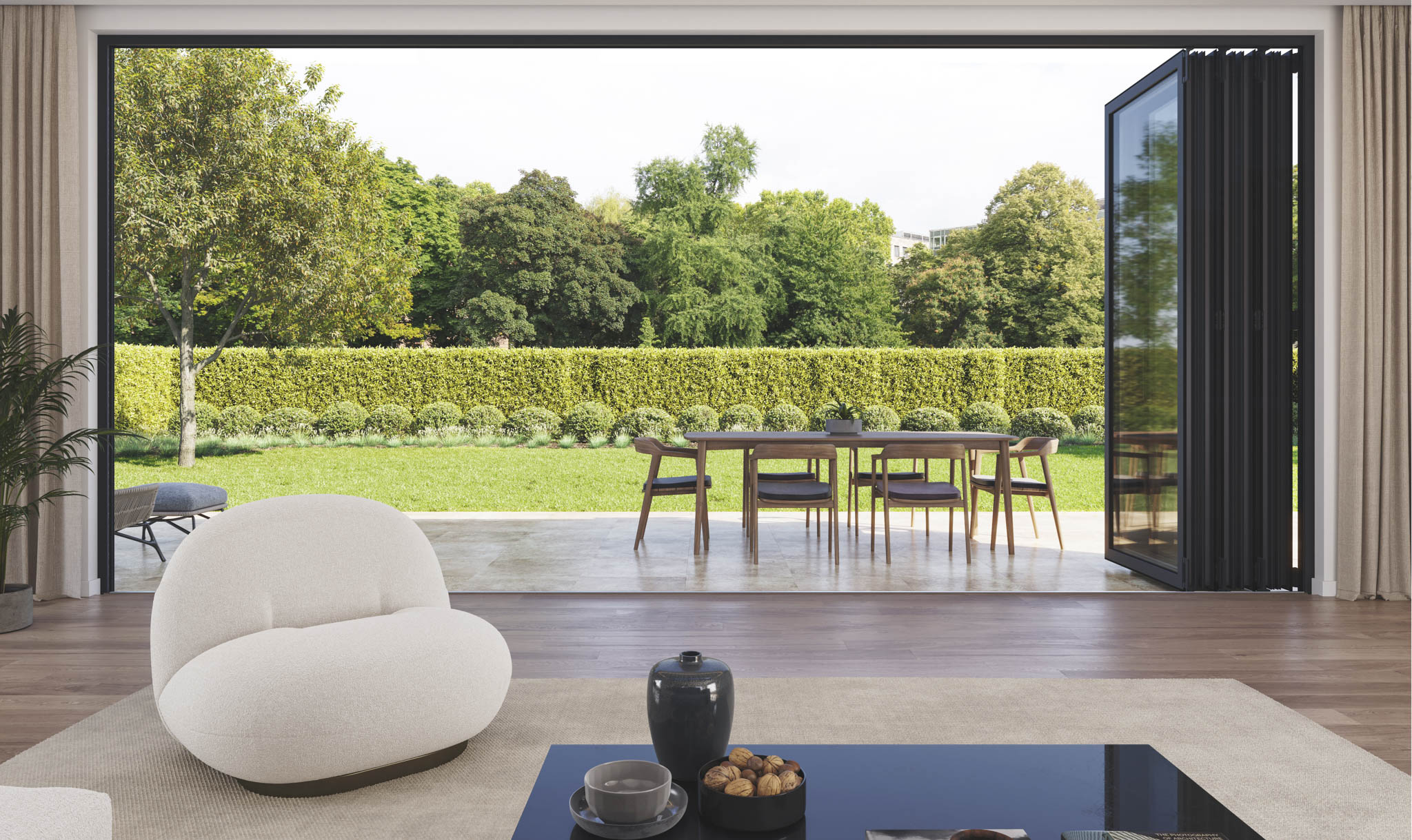 BRS-82: Minimalist bi-folding door system