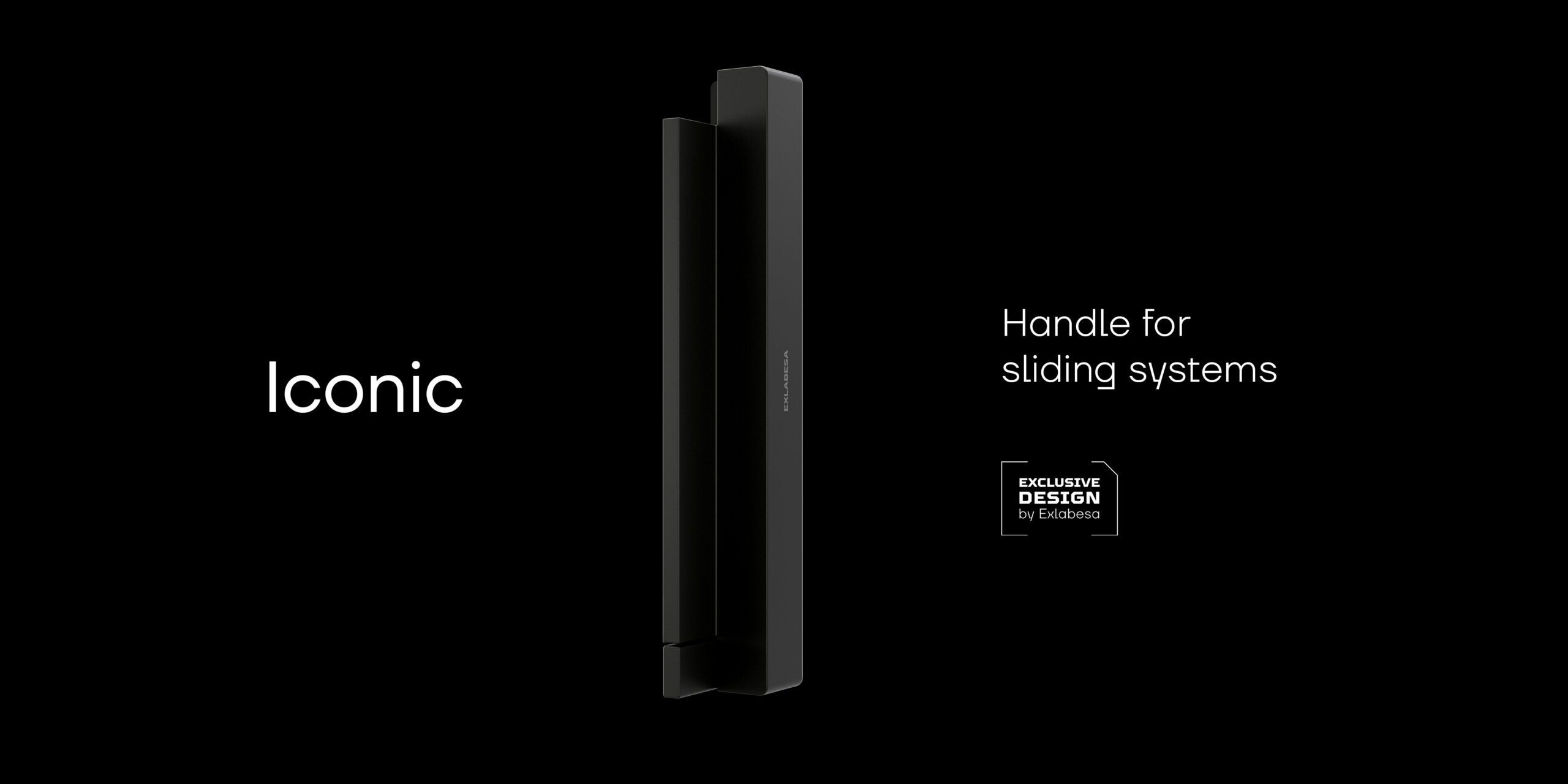 Iconic, handle for sliding systems